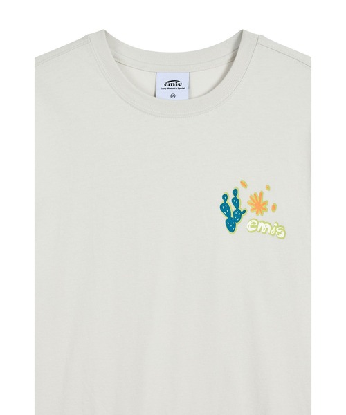 EMIS(イミス)の「COASTAL EMBROIDERY T-SHIRT(Tシャツ/カットソー・レディース・ネイビー/ライトブルー/ホワイト系その他/ホワイト・FREE)」の10枚目の写真