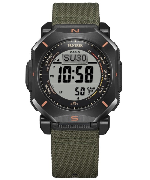 PRO TREK(プロトレック)の「Climber Line(クライマーライン) / 電波ソーラー / PRW-69YB-3JF(デジタル腕時計・メンズ・グリーン・FREE)」の14枚目の写真