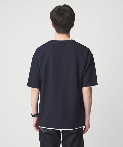 green label relaxing（グリーンレーベルリラクシング）の「【WEB限定】JUST fit フェイクレイヤード Tシャツ カットソー -吸水速乾・抗菌-（Tシャツ/カットソー・メンズ・ライトグレー/ダークグレー/ネイビー・XL/L/M/S）」の20枚目の写真
