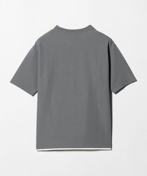 green label relaxing（グリーンレーベルリラクシング）の「【WEB限定】JUST fit フェイクレイヤード Tシャツ カットソー -吸水速乾・抗菌-（Tシャツ/カットソー・メンズ・ライトグレー/ダークグレー/ネイビー・XL/L/M/S）」の18枚目の写真
