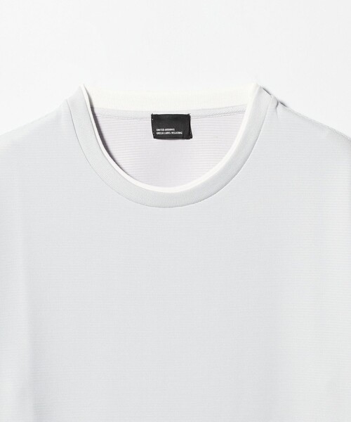 green label relaxing（グリーンレーベルリラクシング）の「【WEB限定】JUST fit フェイクレイヤード Tシャツ カットソー -吸水速乾・抗菌-（Tシャツ/カットソー・メンズ・ライトグレー/ダークグレー/ネイビー・XL/L/M/S）」の9枚目の写真