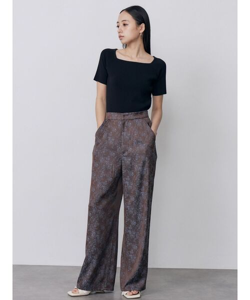 MURUA(ムルーア)の「【接触冷感】前後2WAYデコルテオープンハーフニット【近赤外線カット】 夏服(ニット/セーター・レディース・ブラック/レッド/ホワイト・FREE)」の10枚目の写真