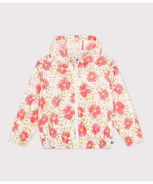 PETIT BATEAU｜プチバトー（キッズ）のマウンテンパーカー（花柄
