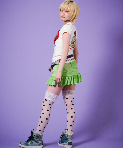 GALFY（ガルフィー）の「『GALFY/ガルフィー』らぶりぃチビT【Z】（Tシャツ/カットソー・レディース・ブラック/ピンク/ホワイト・FREE）」の7枚目の写真