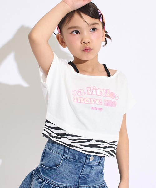 オフショル風 レイヤード トップス Tシャツ（Tシャツ/カットソー