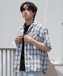 先染め半袖シャツ 開襟シャツ 秋 秋服 2026年秋冬
