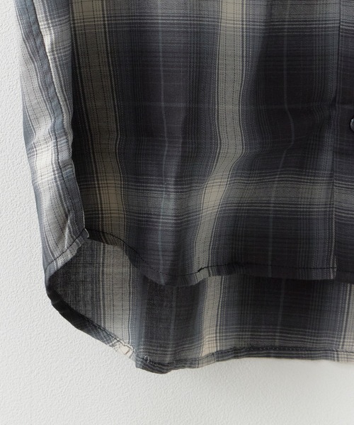 ROOPTOKYO（ループトウキョウ）の「先染め半袖シャツ 開襟シャツ 2026年春夏（シャツ/ブラウス・メンズ・チャコールグレー/ブラック/ホワイト系その他/ブラック系その他/ブルー系その他/ホワイト系その他2・M/L/LL）」の11枚目の写真