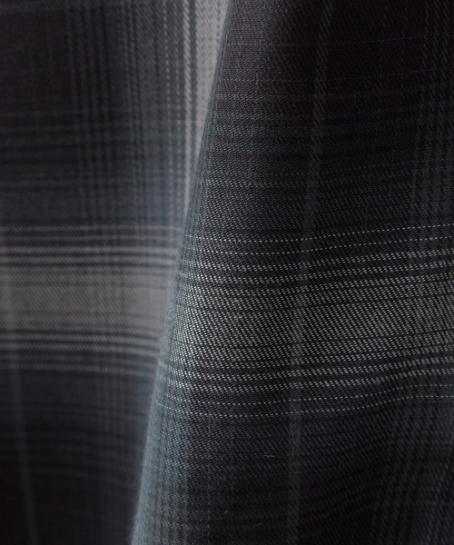 ROOPTOKYO（ループトウキョウ）の「先染め半袖シャツ 開襟シャツ 2026年春夏（シャツ/ブラウス・メンズ・チャコールグレー/ブラック/ホワイト系その他/ブラック系その他/ブルー系その他/ホワイト系その他2・M/L/LL）」の12枚目の写真