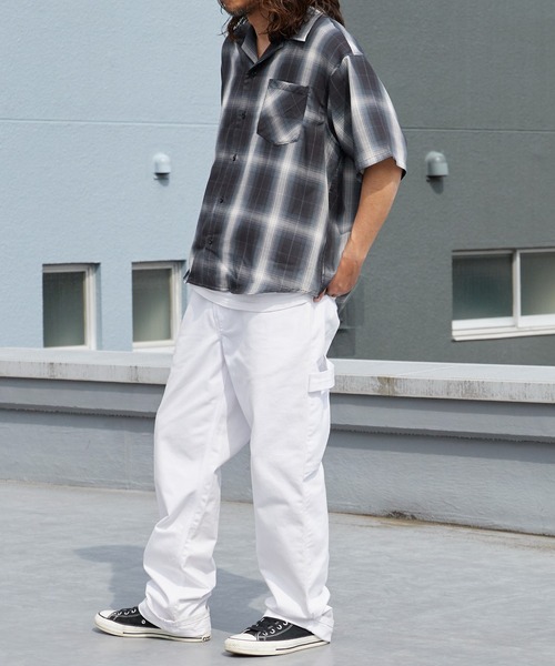 ROOPTOKYO（ループトウキョウ）の「先染め半袖シャツ 開襟シャツ 2026年春夏（シャツ/ブラウス・メンズ・チャコールグレー/ブラック/ホワイト系その他/ブラック系その他/ブルー系その他/ホワイト系その他2・M/L/LL）」の19枚目の写真