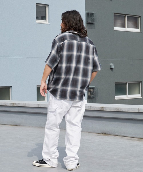 ROOPTOKYO（ループトウキョウ）の「先染め半袖シャツ 開襟シャツ 2026年春夏（シャツ/ブラウス・メンズ・チャコールグレー/ブラック/ホワイト系その他/ブラック系その他/ブルー系その他/ホワイト系その他2・M/L/LL）」の22枚目の写真