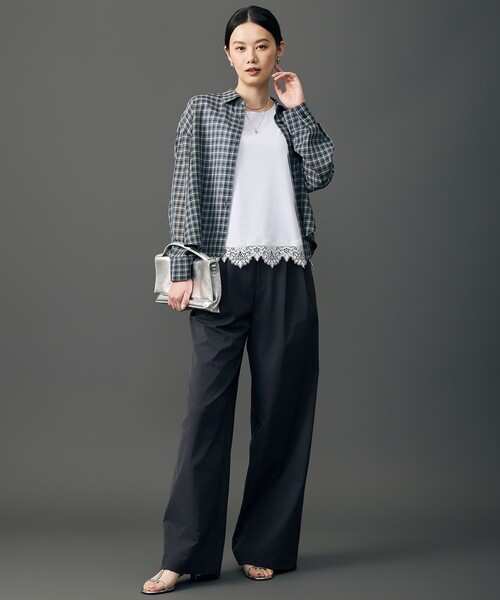 自由区(ジユウク)の「レース タンクトップ(タンクトップ・レディース・アイボリー系/ブラック系/サックスブルー系・38/40)」の10枚目の写真