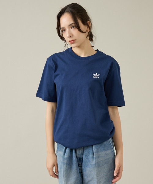 adidas(アディダス)の「【adidas / アディダス】トレフォイル エッセンシャルズ 半袖Tシャツ / ユニセックス /KSO01(Tシャツ/カットソー・メンズ・グレー/ネイビー・M/XL/L)」の8枚目の写真