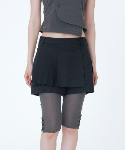 Miseki SEOUL(ミセキソウル)の「Pleats mini skort BLACK(その他パンツ・レディース・その他・1/2)」の1枚目の写真