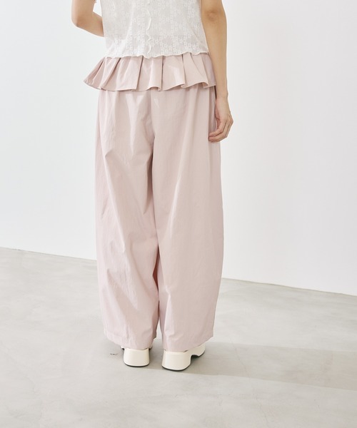 P.V.T(ピーブイティー)の「スカートレイヤーイージーパンツ(その他パンツ・レディース・LT.Blue/PINK/アイボリー系・F)」の18枚目の写真