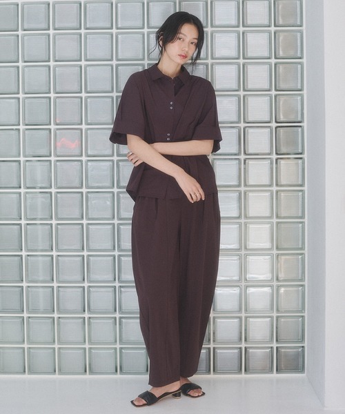 hunch(ハンチ)の「【接触冷感】コクーンパンツ(その他パンツ・レディース・チョコ/ブラック/カーキ/マスタード/チャコール・FREE)」の6枚目の写真