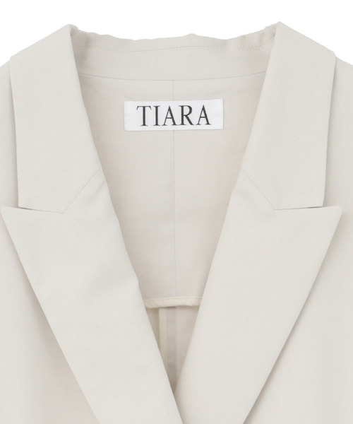 Tiara(ティアラ)の「ダブルテーラードジレ(ベスト・レディース・アイボリー/ブラック・FREE)」の10枚目の写真