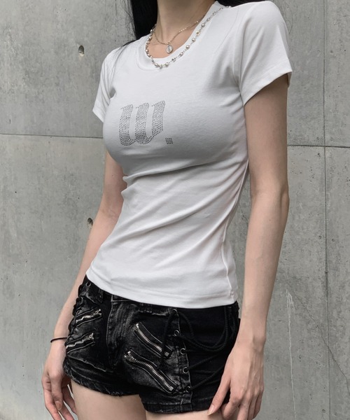 KsG(ケーエスジー)の「wing stud t-shirt(Tシャツ/カットソー・レディース・ホワイト/ブラック・SMALL/MEDIUM)」の19枚目の写真