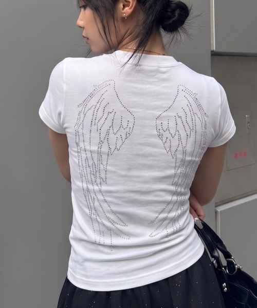 KsG(ケーエスジー)の「wing stud t-shirt(Tシャツ/カットソー・レディース・ホワイト/ブラック・SMALL/MEDIUM)」の13枚目の写真