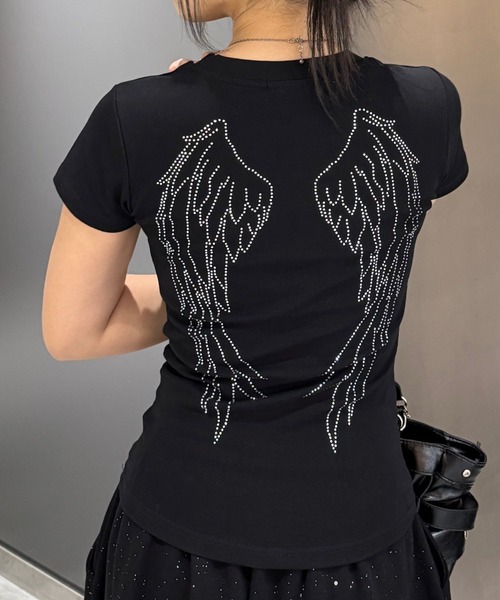 KsG(ケーエスジー)の「wing stud t-shirt(Tシャツ/カットソー・レディース・ホワイト/ブラック・SMALL/MEDIUM)」の14枚目の写真