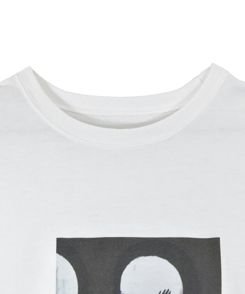 Reurie'(レウリィ)の「スクエアプリントTシャツ(chihiro select) / 大人カジュアル 夏服 ノームコア きれいめ(Tシャツ/カットソー・レディース・ホワイト・FREE)」の10枚目の写真