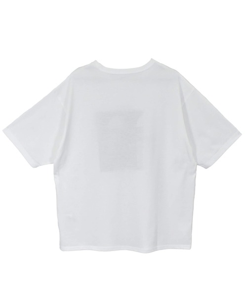 Reurie'(レウリィ)の「スクエアプリントTシャツ(chihiro select) / 大人カジュアル 夏服 ノームコア きれいめ(Tシャツ/カットソー・レディース・ホワイト・FREE)」の8枚目の写真