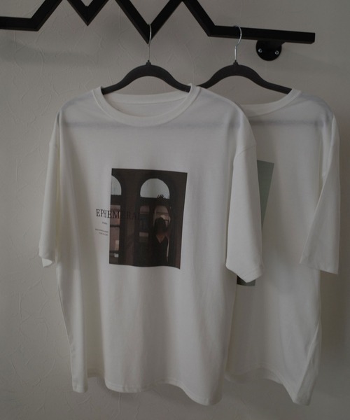 Reurie'(レウリィ)の「スクエアプリントTシャツ(chihiro select) / 大人カジュアル 夏服 ノームコア きれいめ(Tシャツ/カットソー・レディース・ホワイト・FREE)」の9枚目の写真