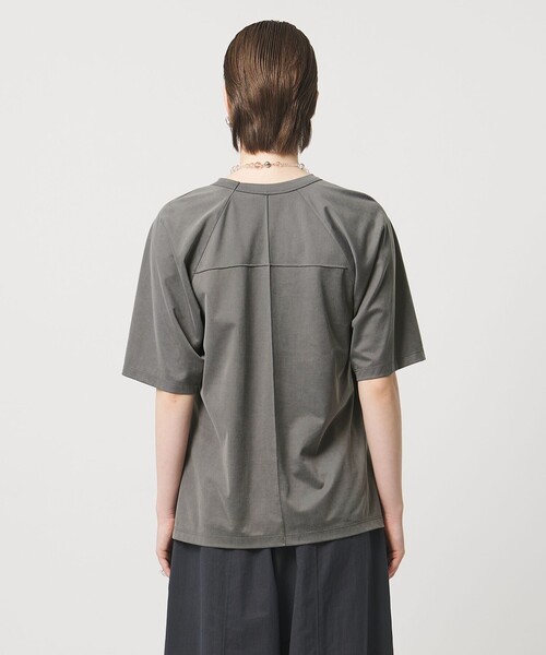 ASTRAET（アストラット）の「＜ASTRAET ＞ギャザー フレア クルーネックカットソー（Tシャツ/カットソー・レディース・グレー系/ブラック・FREE）」の11枚目の写真