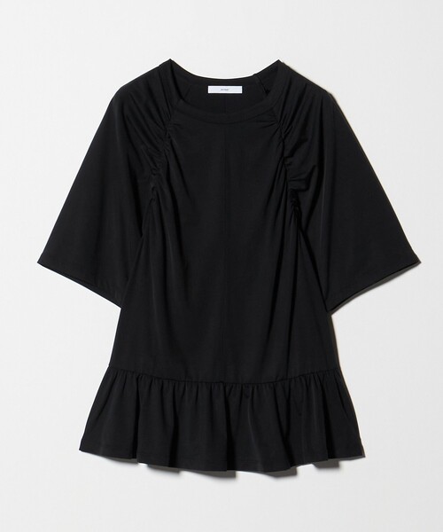 ASTRAET（アストラット）の「＜ASTRAET ＞ギャザー フレア クルーネックカットソー（Tシャツ/カットソー・レディース・グレー系/ブラック・FREE）」の18枚目の写真