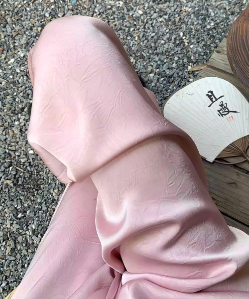 Miniministore（ミニミニストア）の「ワイドパンツ チャイナ風 ハイウエスト（デニムパンツ・レディース・ダークグレー/アイボリー/ブラック/ピンク・M/XL/L）」の8枚目の写真