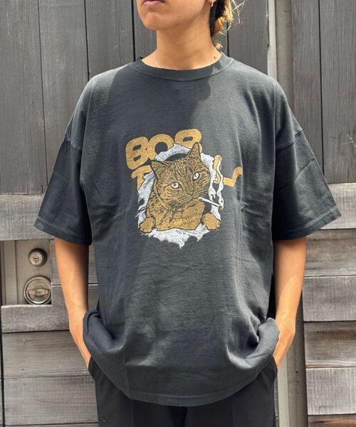 REMI RELIEF(レミレリーフ)の「REMI RELIEF(レミレリーフ) 別注20/-天竺BIGサイズTシャツ(BOB)(Tシャツ/カットソー・メンズ・その他/ブラック・XL/L/M)」の2枚目の写真