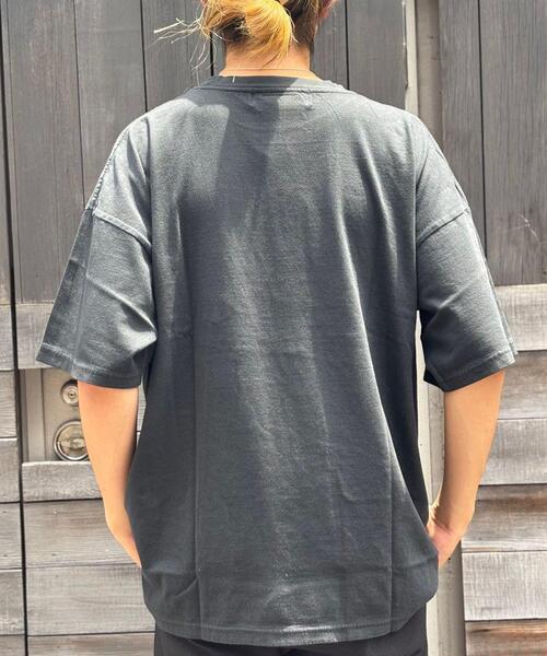 REMI RELIEF(レミレリーフ)の「REMI RELIEF(レミレリーフ) 別注20/-天竺BIGサイズTシャツ(BOB)(Tシャツ/カットソー・メンズ・その他/ブラック・XL/L/M)」の4枚目の写真