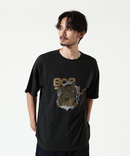 REMI RELIEF(レミレリーフ)の「REMI RELIEF(レミレリーフ) 別注20/-天竺BIGサイズTシャツ(BOB)(Tシャツ/カットソー・メンズ・その他/ブラック・XL/L/M)」の5枚目の写真