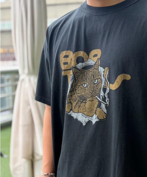 REMI RELIEF(レミレリーフ)の「REMI RELIEF(レミレリーフ) 別注20/-天竺BIGサイズTシャツ(BOB)(Tシャツ/カットソー・メンズ・その他/ブラック・XL/L/M)」の13枚目の写真