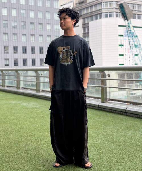 REMI RELIEF(レミレリーフ)の「REMI RELIEF(レミレリーフ) 別注20/-天竺BIGサイズTシャツ(BOB)(Tシャツ/カットソー・メンズ・その他/ブラック・XL/L/M)」の14枚目の写真