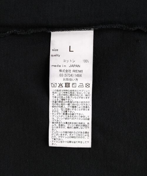 REMI RELIEF(レミレリーフ)の「REMI RELIEF(レミレリーフ) 別注20/-天竺BIGサイズTシャツ(BOB)(Tシャツ/カットソー・メンズ・その他/ブラック・XL/L/M)」の18枚目の写真