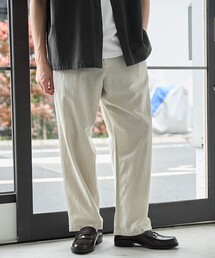 綿麻イージーワイドスラックスパンツ
