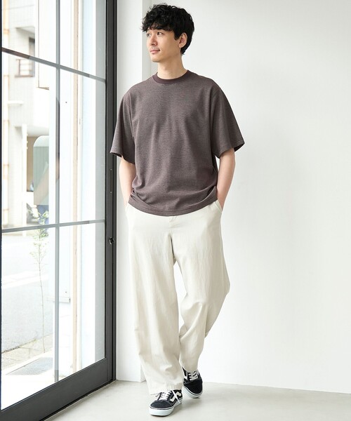 coen(コーエン)の「綿麻イージーワイドスラックスパンツ(その他パンツ・メンズ・ネイビー/オリーブ/ブラウン/ナチュラル/ダークグレー/その他1・S/M/L/XL)」の12枚目の写真