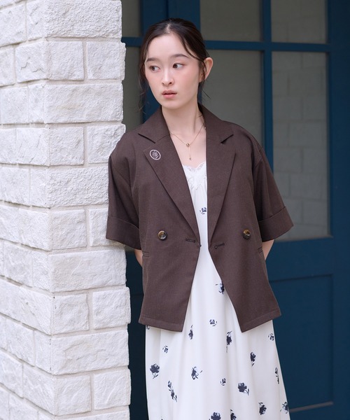 apres jour clair(アプレジュールクレア)の「【apres jour clair】アソート肩リボンワンピース(ワンピース・レディース・チャコールグレー/アイボリー/ブラウン系その他・X-LARGE/フリー)」の17枚目の写真