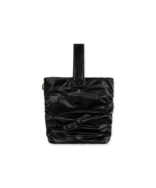 ABEEHUMS（アビハムズ）の「グロッシーオーバルトートバッグ ABH348-707 ブラック（トートバッグ・レディース・ブラック・FREE）」の3枚目の写真