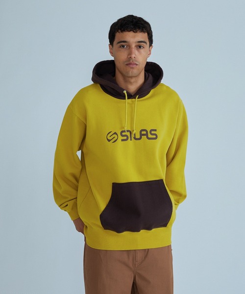 SILAS(サイラス)の「LOGO HOODED SWEATSHIRT(パーカー・メンズ・アッシュ/マスタード/ネイビー・M/XL/L)」の3枚目の写真