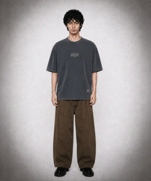 STIGMA(スティグマ)の「ML PIGMENT T-SHIRTS CHARCOAL(Tシャツ/カットソー・メンズ・その他・MEDIUM/LARGE/X-LARGE)」の2枚目の写真
