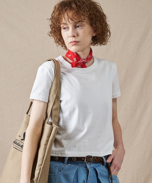 Eddie Bauer(エディーバウアー)の「クリーン コンパクト クルーTシャツ(Tシャツ/カットソー・レディース・杢グレー/ネイビー/ホワイト・M/XL/L/S)」の1枚目の写真