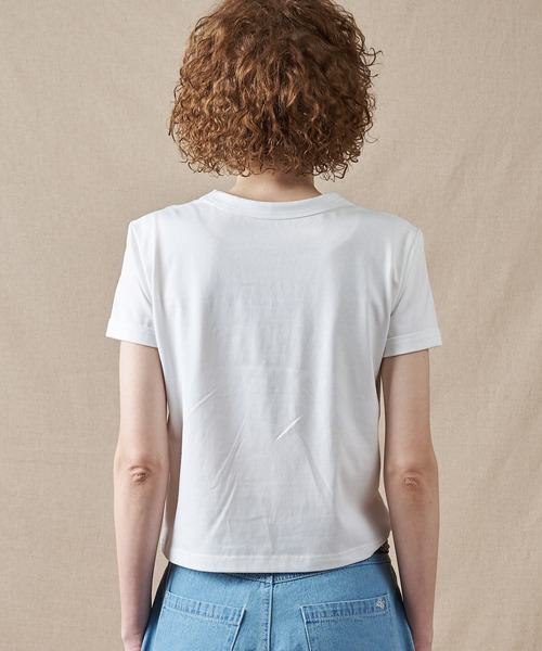 Eddie Bauer(エディーバウアー)の「クリーン コンパクト クルーTシャツ(Tシャツ/カットソー・レディース・杢グレー/ネイビー/ホワイト・M/XL/L/S)」の4枚目の写真