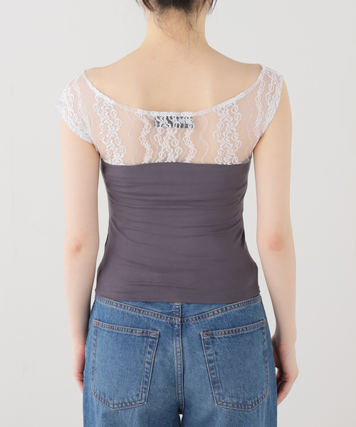 OMO（オモ）の「OMO / オモ Zia Top（Tシャツ/カットソー・レディース・チャコールグレー・FREE）」の9枚目の写真