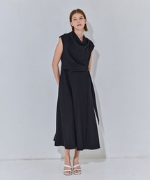 THE TOKYO（ザトウキョウ）の「【THE TOKYO/ザトウキョウ】Cowl Neck Wool Dress/カウルネックサマーウールワンピース（ワンピース）」