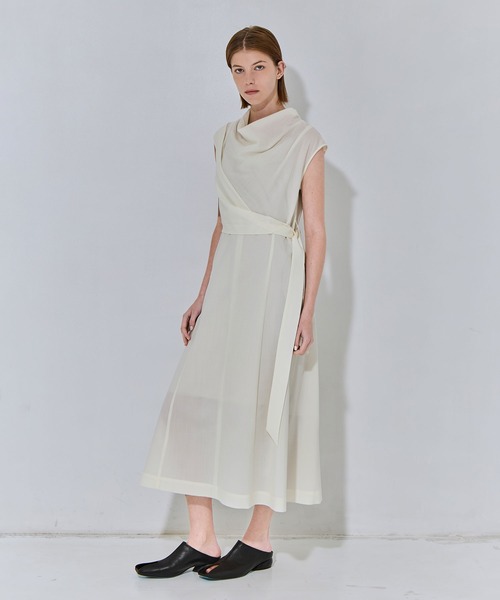ワンピース curios tokyo dress THE TOKYO/ザトウキョウ】Cowl Neck Wool Dress/カウルネックサマー