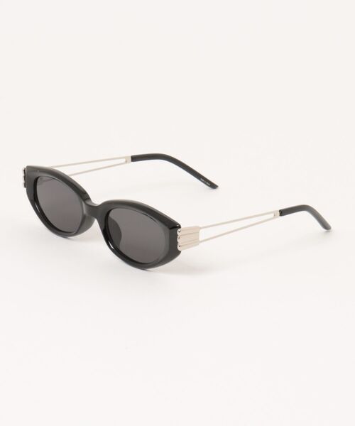 Chikashitsu +(チカシツプラス)の「【Chikashitsu +】silver temple square sunglasses (2color) / 【チカシツプラス】クリアレンズスクエアサングラス(サングラス・メンズ・グレー/ブラック・ONE SIZE)」の11枚目の写真