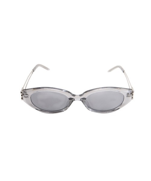 Chikashitsu +(チカシツプラス)の「【Chikashitsu +】silver temple square sunglasses (2color) / 【チカシツプラス】クリアレンズスクエアサングラス(サングラス・メンズ・グレー/ブラック・ONE SIZE)」の12枚目の写真