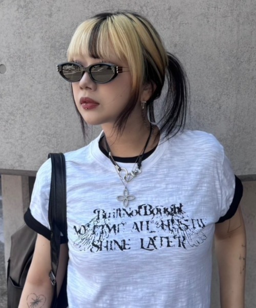 Chikashitsu +(チカシツプラス)の「【Chikashitsu +】silver temple square sunglasses (2color) / 【チカシツプラス】クリアレンズスクエアサングラス(サングラス・メンズ・グレー/ブラック・ONE SIZE)」の14枚目の写真
