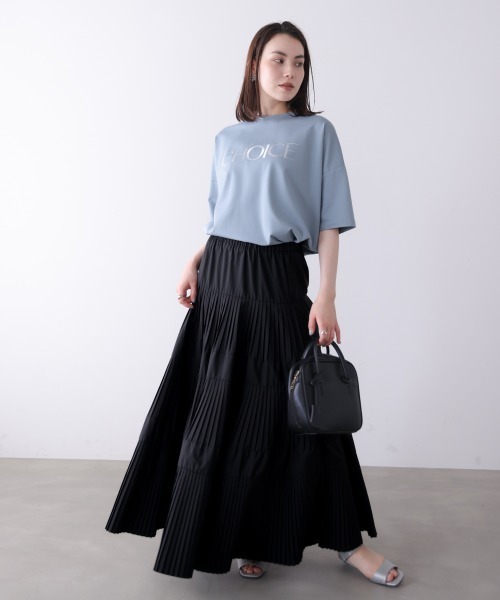 Bou Jeloud（ブージュルード）の「ビジューロゴＴシャツ（Tシャツ/カットソー・レディース・ライトブルー/オフホワイト/ブラック・FREE）」の20枚目の写真